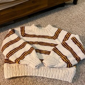 Handmade knit Gryffindor colored sweater
